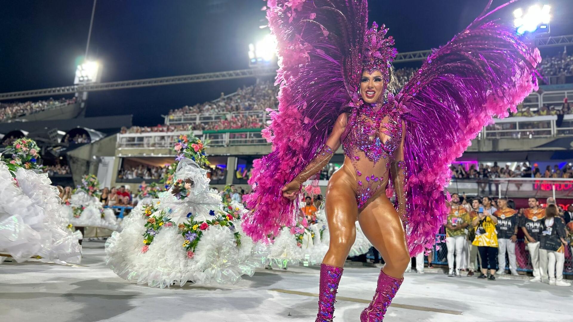 Bilder des Tages Karneval im Sambodrom in Rio de Janeiro.
