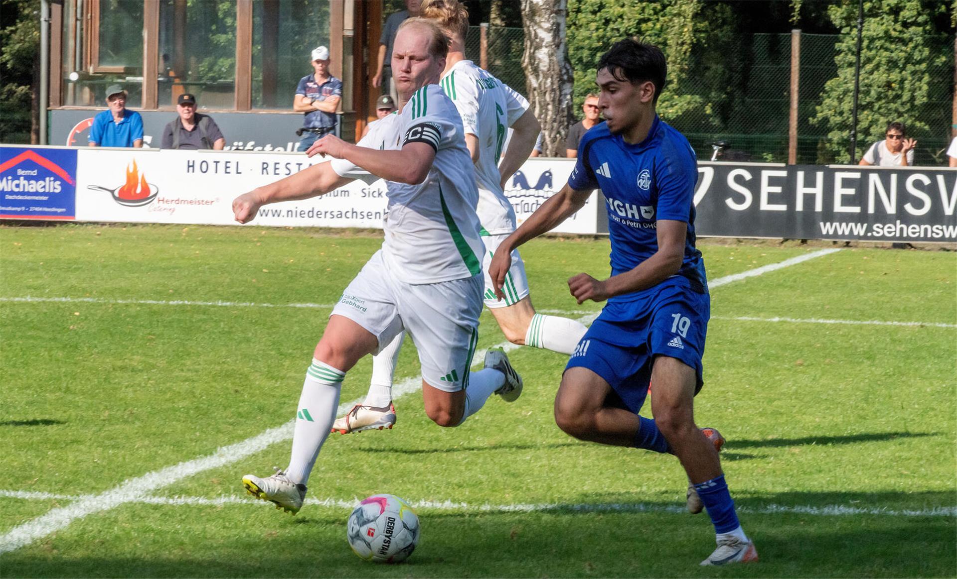 Kevin Rehling wurde im Verlauf der zweiten Halbzeit eingewechselt und war erneut ein Vorbild für sein Team.