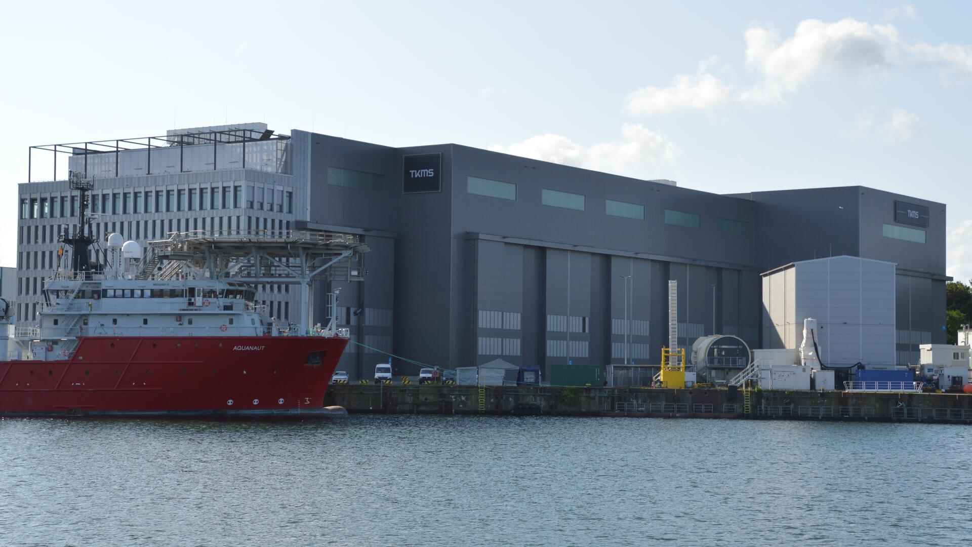 Das Werk von TKMS an der Kieler Förde.