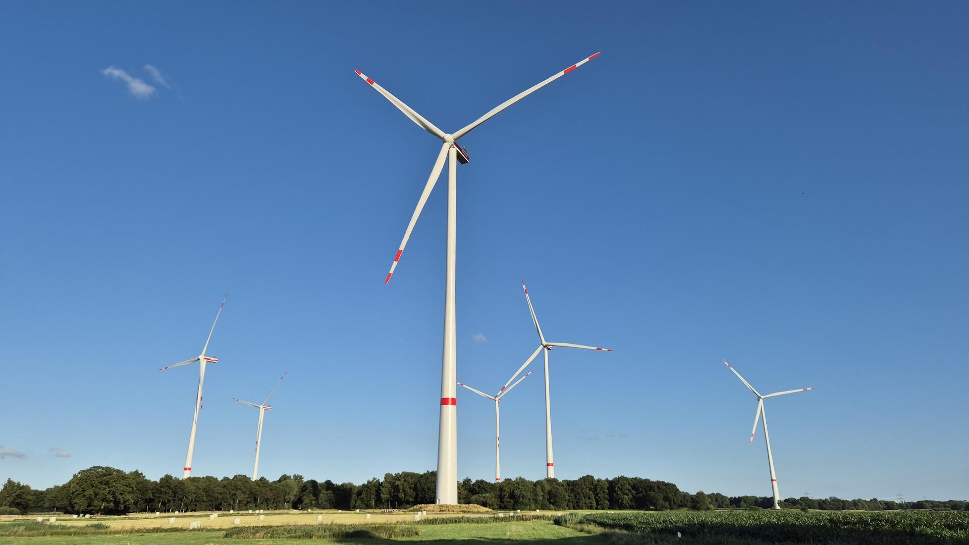 Windkraftanlagen.