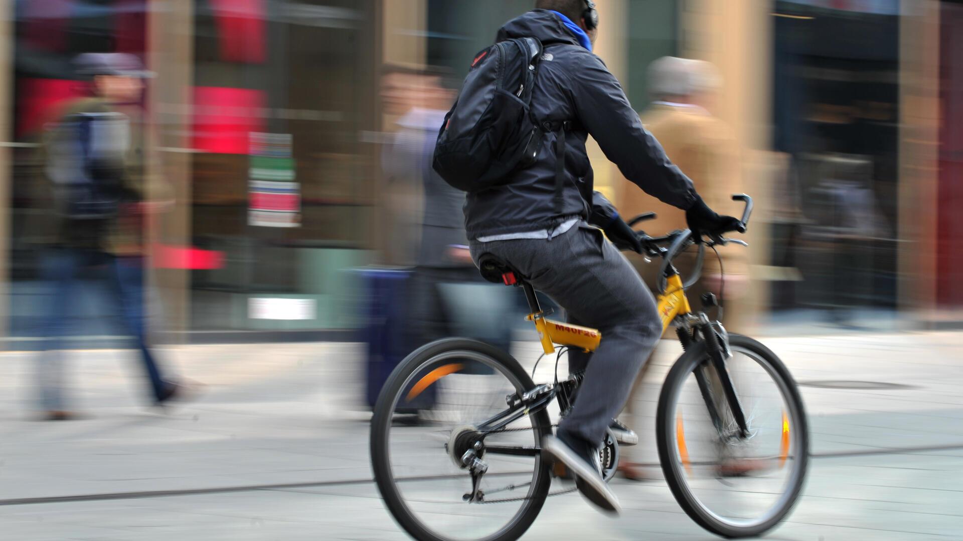 Radfahrer.
