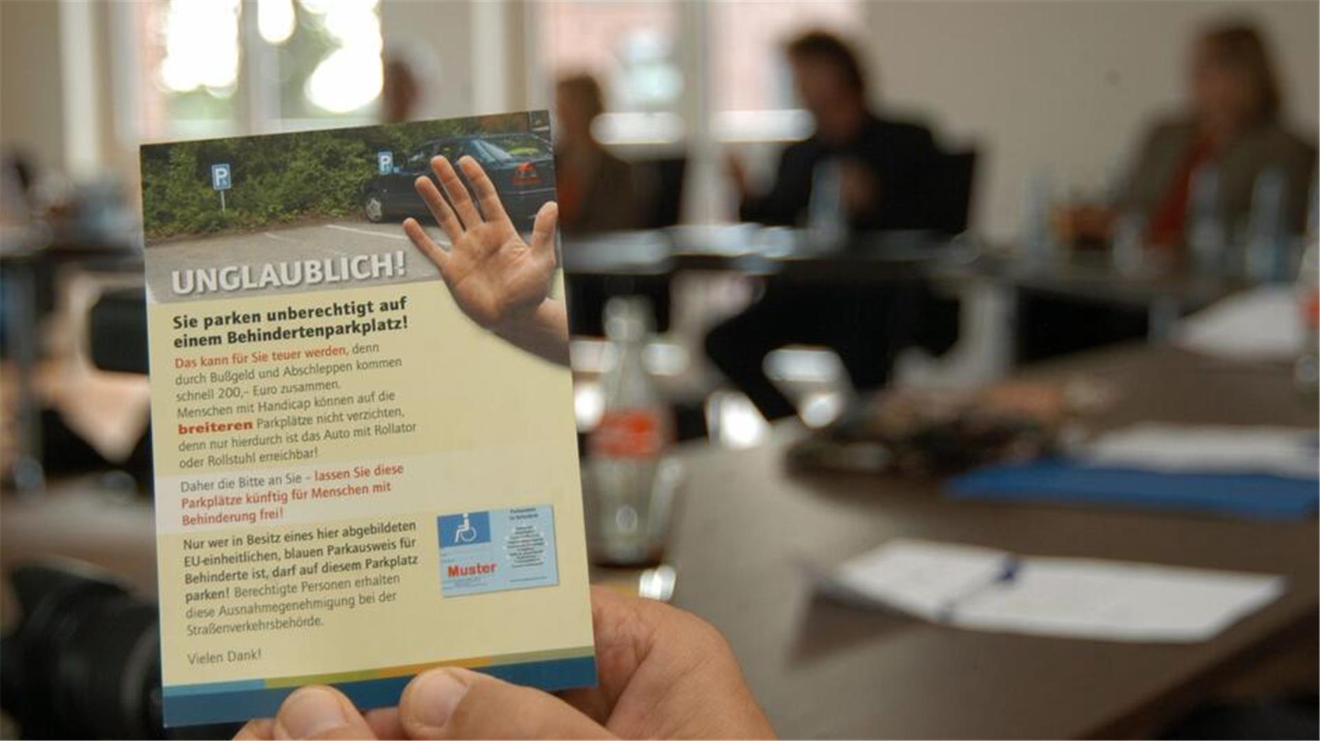 Flyer des Behindertenbeirats