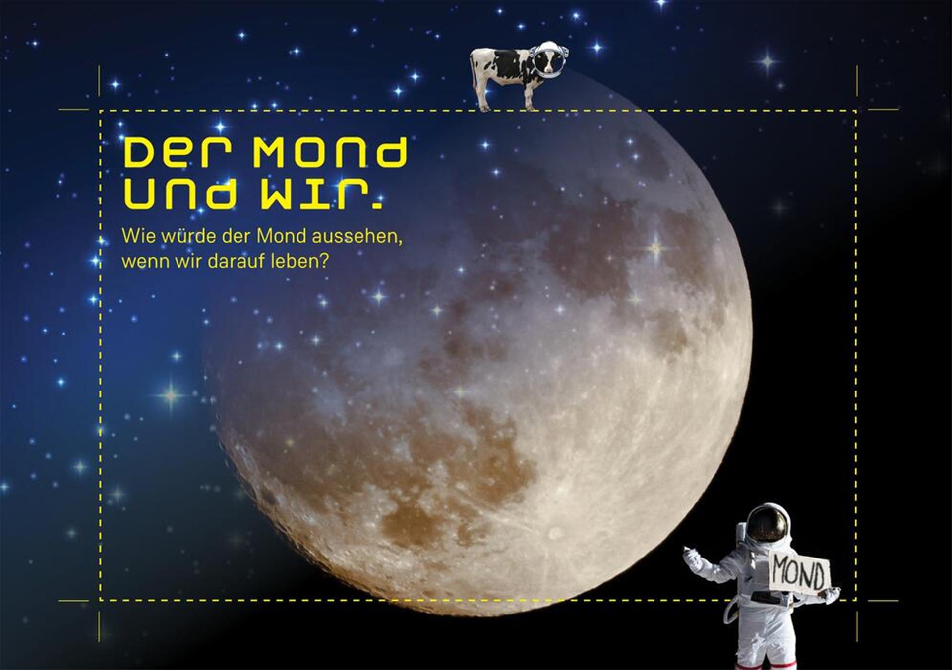 Mond Hund Astronaut