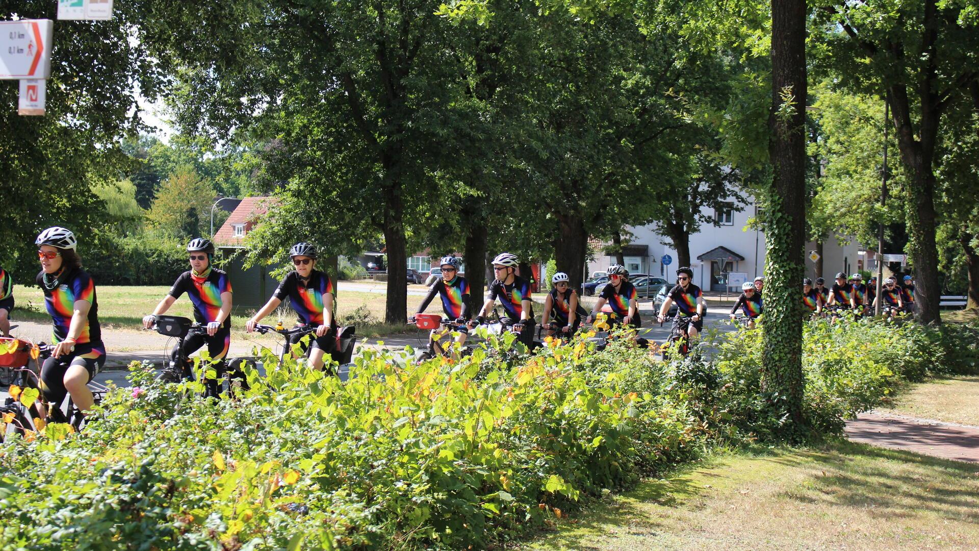 Fahrradfahrerinnen und Fahrradfahrer in Tarmstedt
