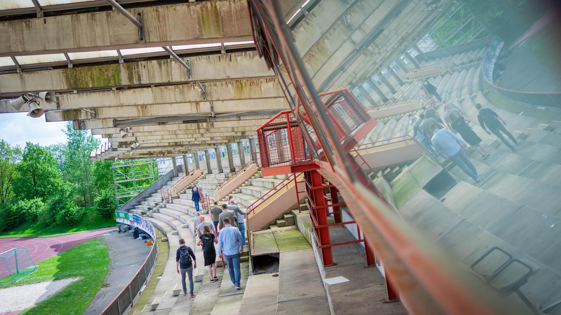 Neben der Förderung des Goethequartiers steht die Sanierung des Nordsee-Stadions (Foto) auf dem diesjährigen Programmpunkt für Interessierte.
