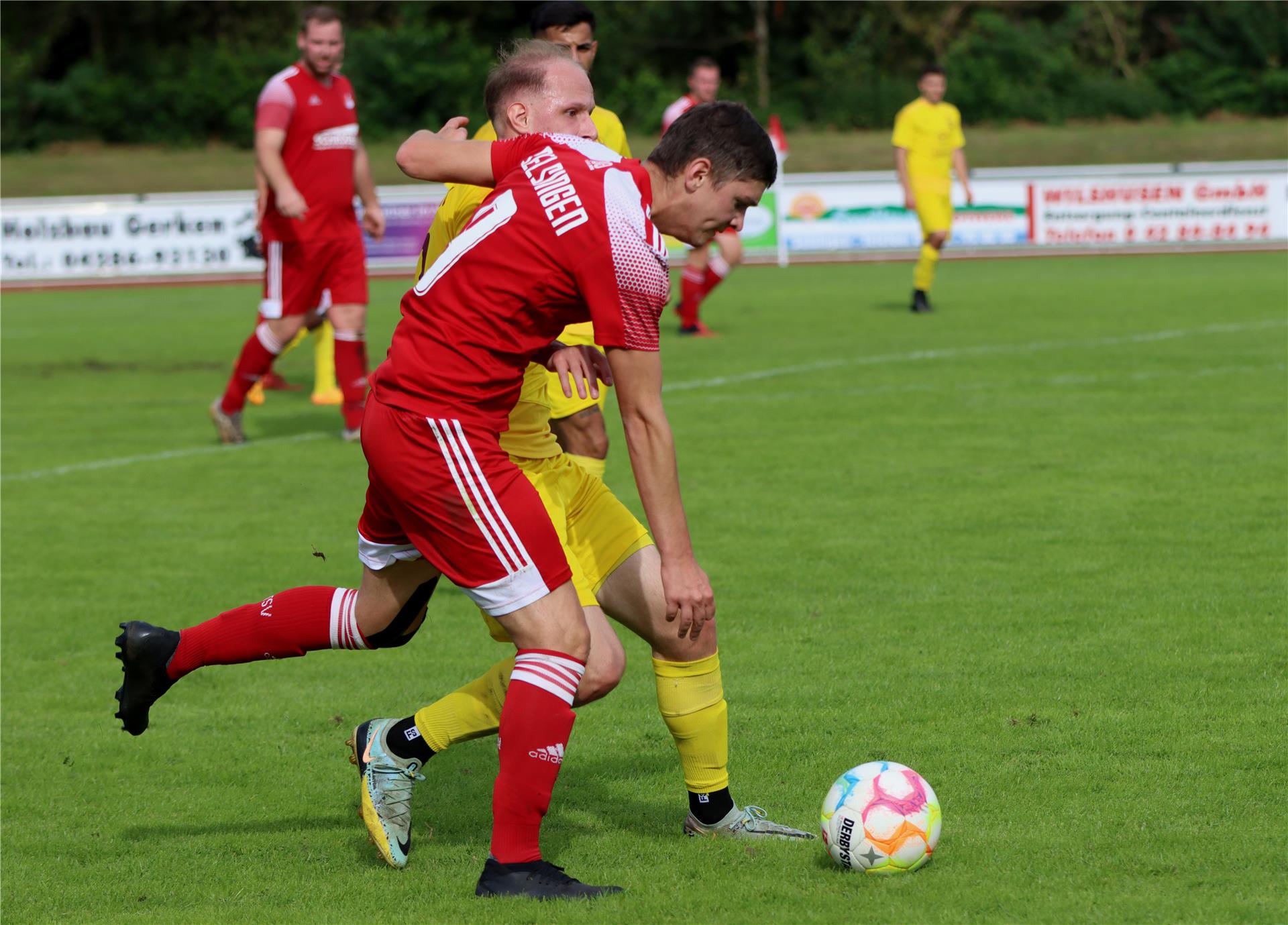 Offensivspieler Fabian Wodke (vorne) erzielte im Test gegen den SSV Hagen das 1:1.