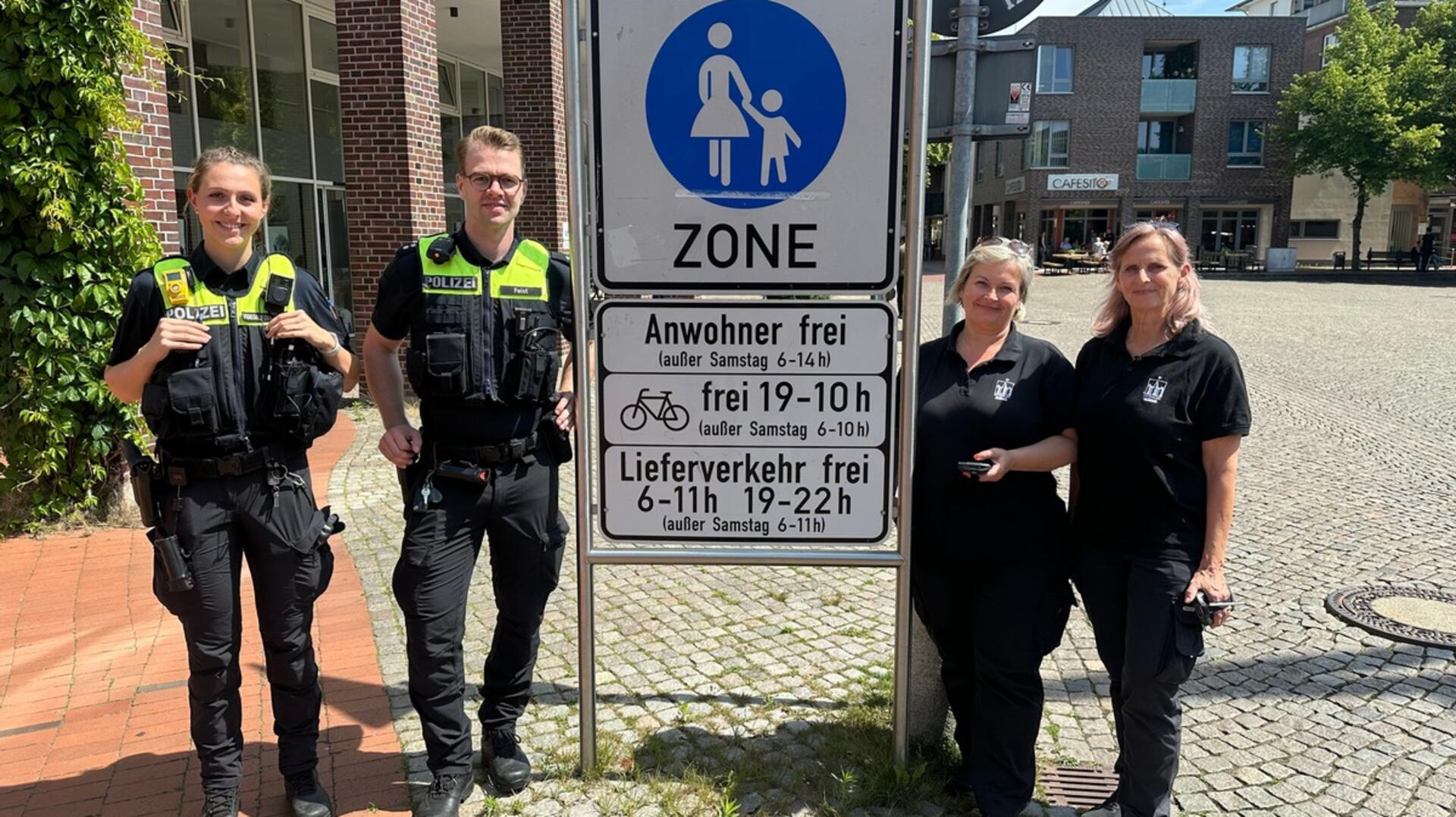 Kontrollen in der Rotenburger Fußgängerzone