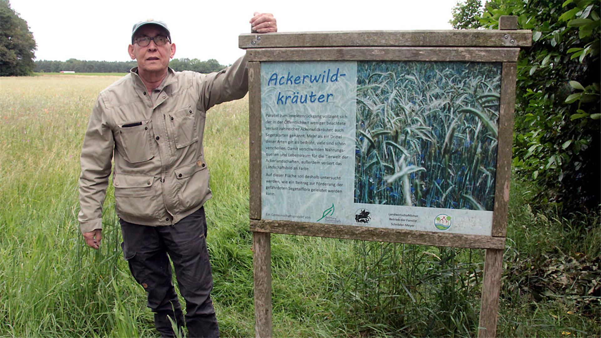 Reinhard Schraa ist einer der drei Kreisnaturschutzbeauftragten