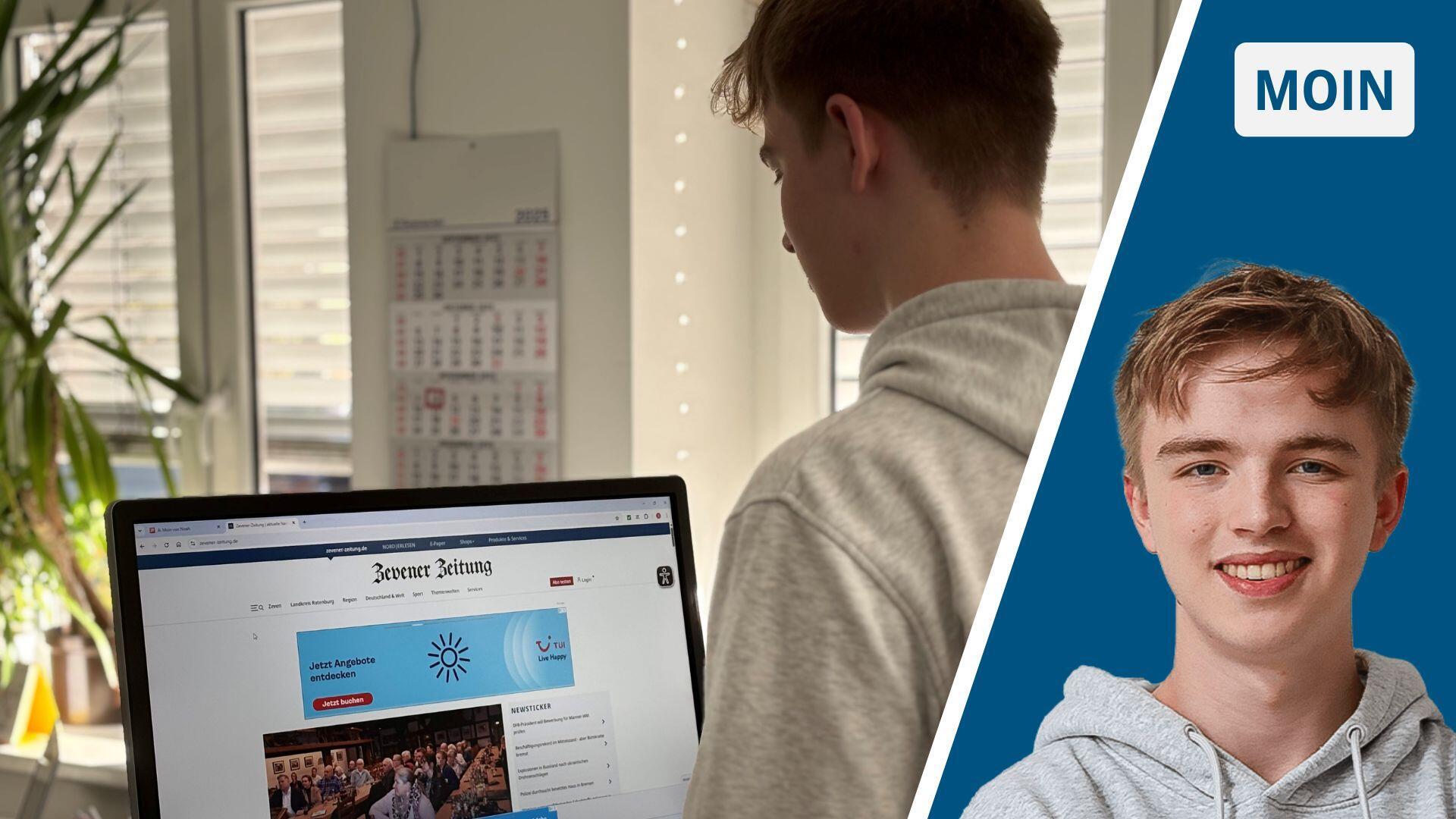 Schülerpraktikant Noah erlebt 14 Tage Redaktionsalltag bei der ZEVENER ZEITUNG.