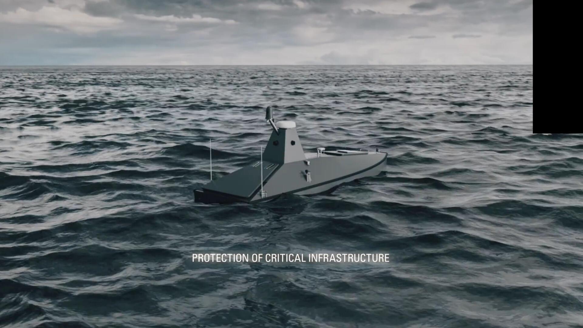 Überwachung: Was auf der Nordsee eines Tages unterwegs sein könnte autonomes Boot auf See, grafische Darstellung