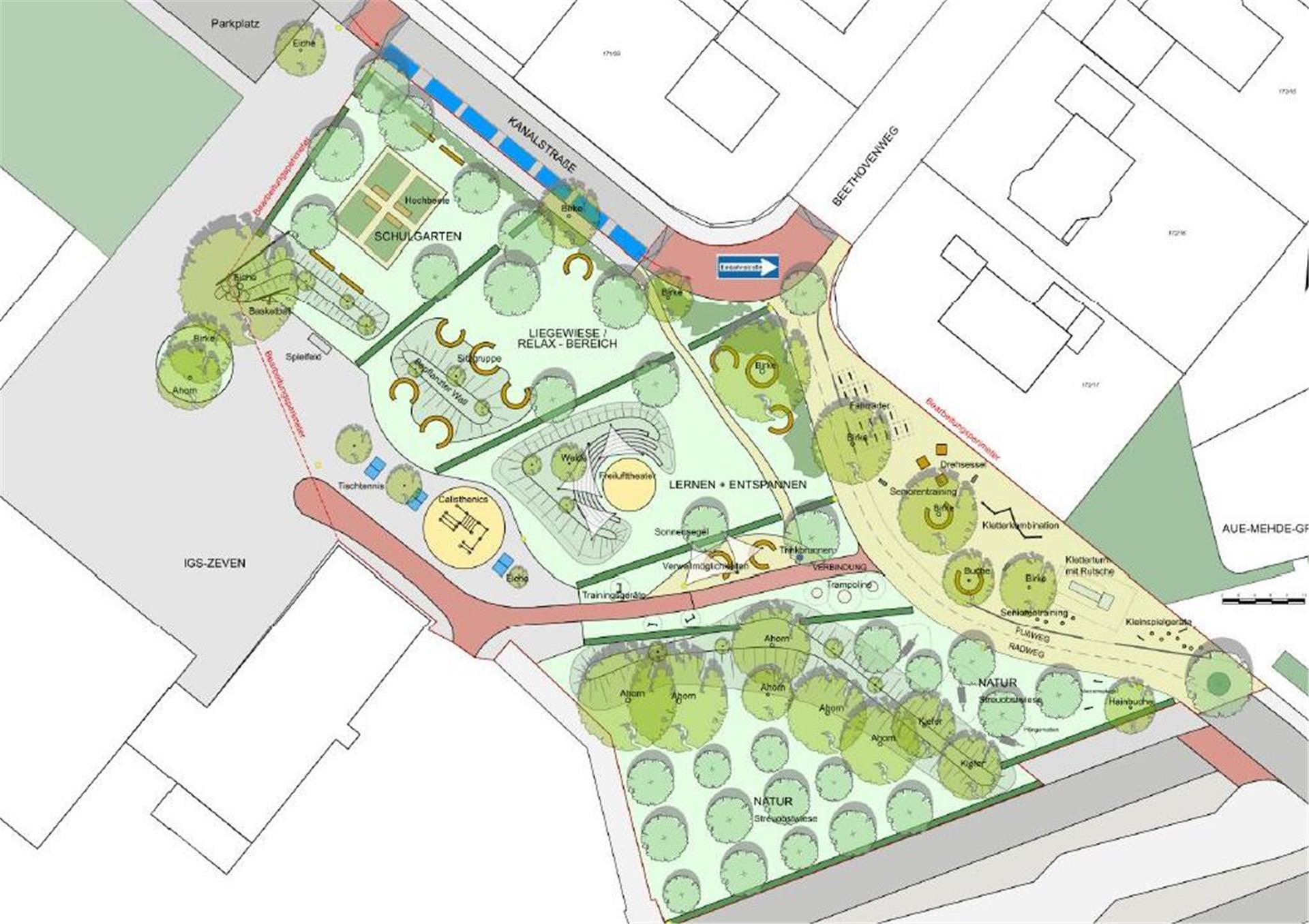 Die neue Campus-Variante an der Zevener Kanalstraße