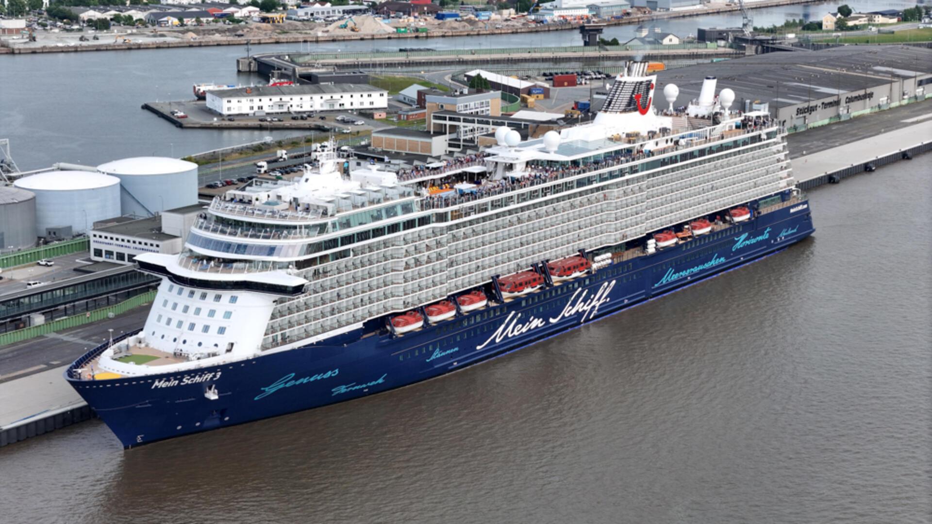 TUI Cruises hat die meisten Anläufe und die „Mein Schiff 3“ kommt allein 32 Mal nach Bremerhaven.
