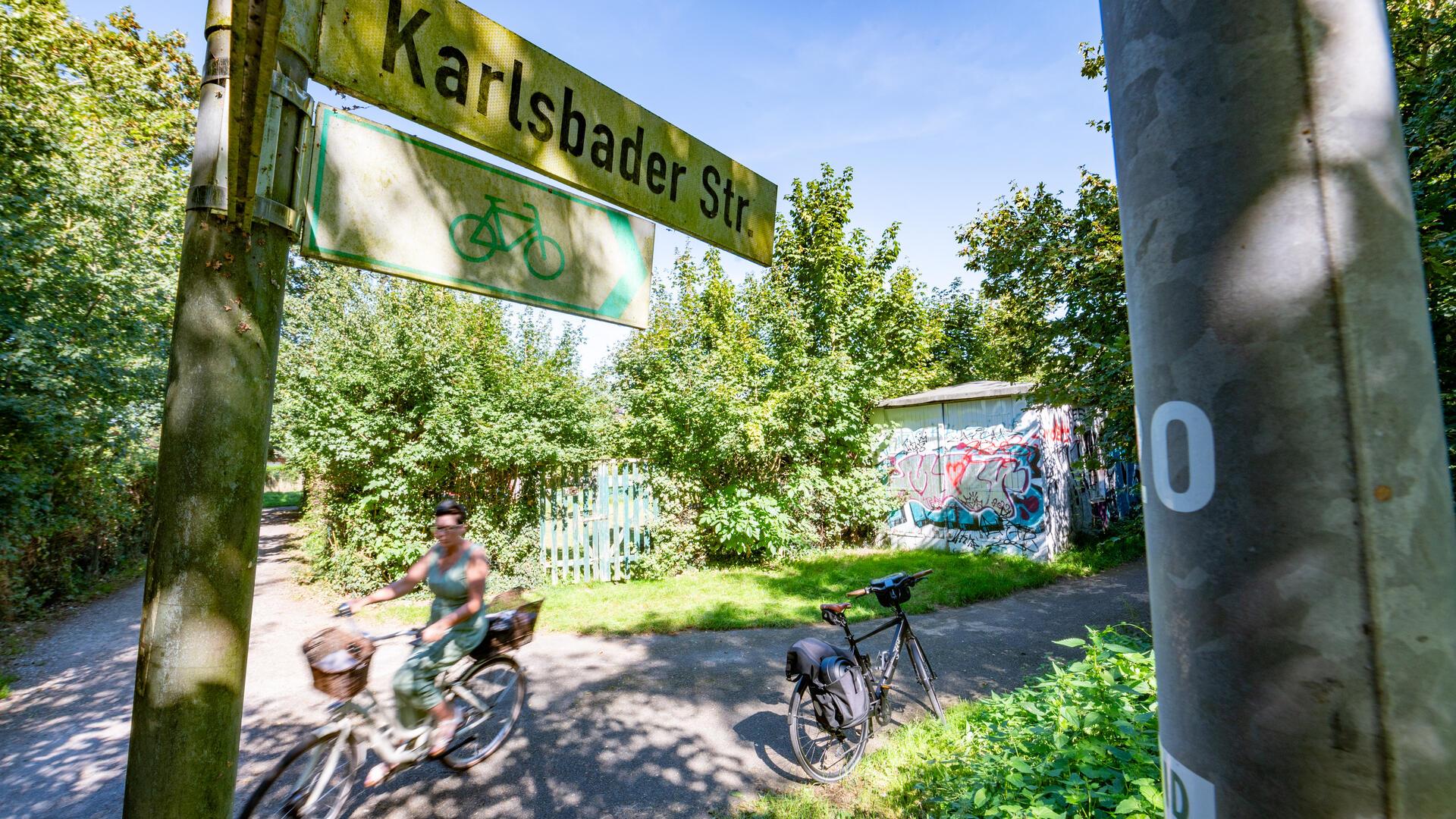 Teile des sogenannten Leher Dschungels an der Karlsbader Straße sollen bebaut werden.