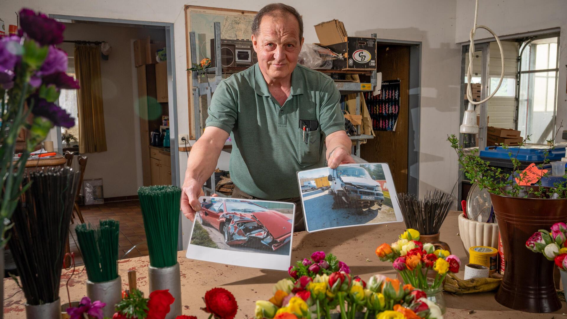 Uwe Ablaß zeigt Unfallfotos