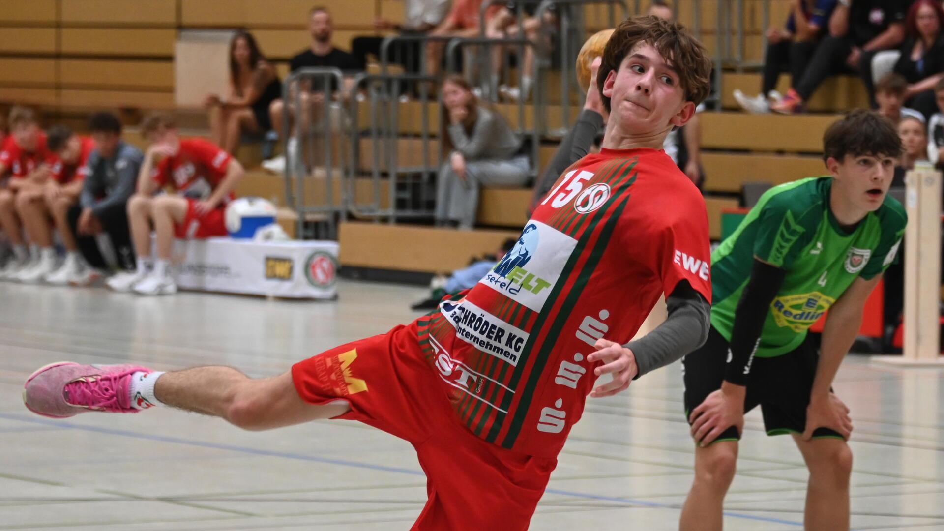 Vedad Salkic erzielte sieben Tore für die Bremervörder B-Jugend.