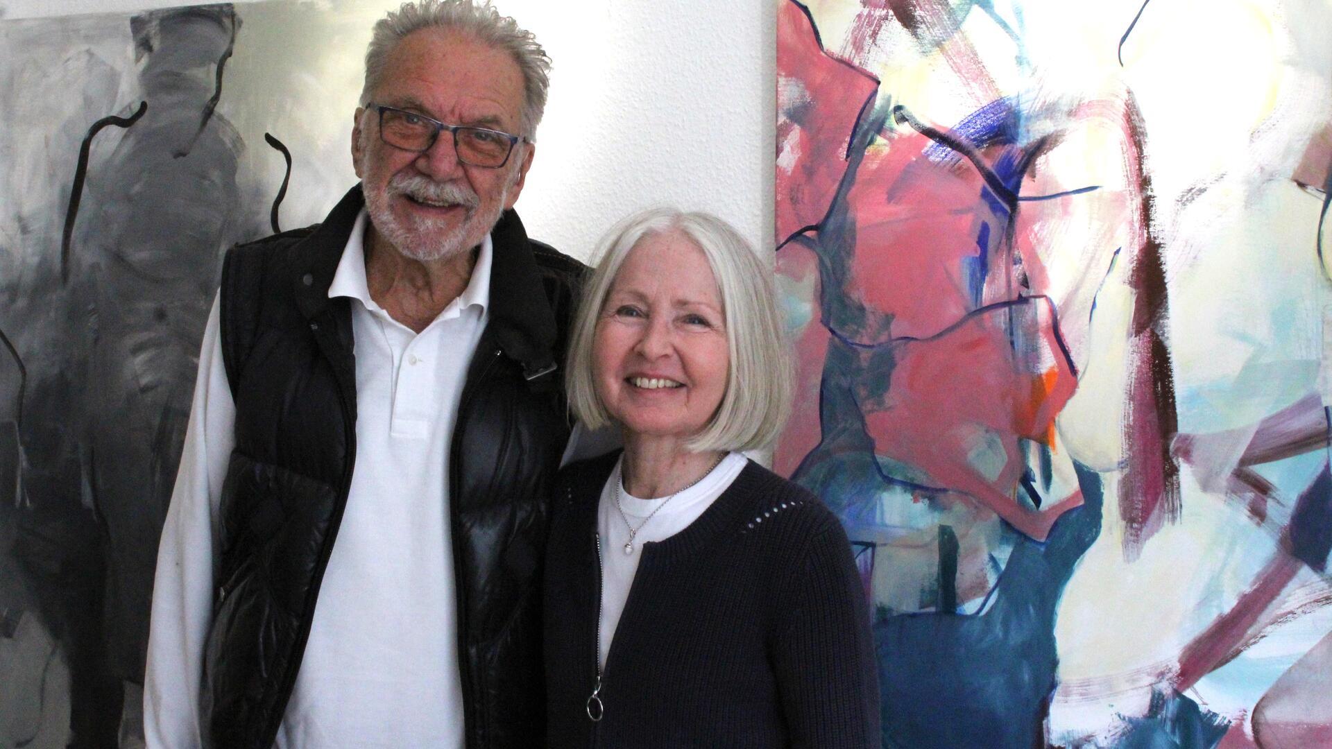 Vladimiro Miszak und Künstlerin Petra M. Tränkner