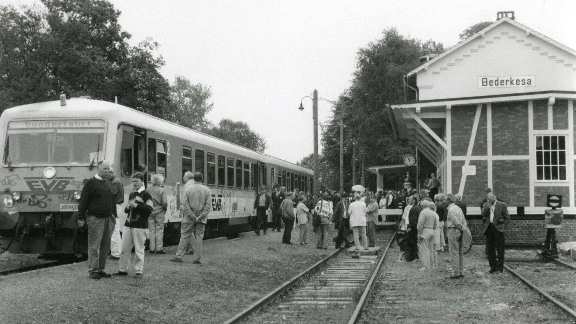 Ein Bahnhof. 