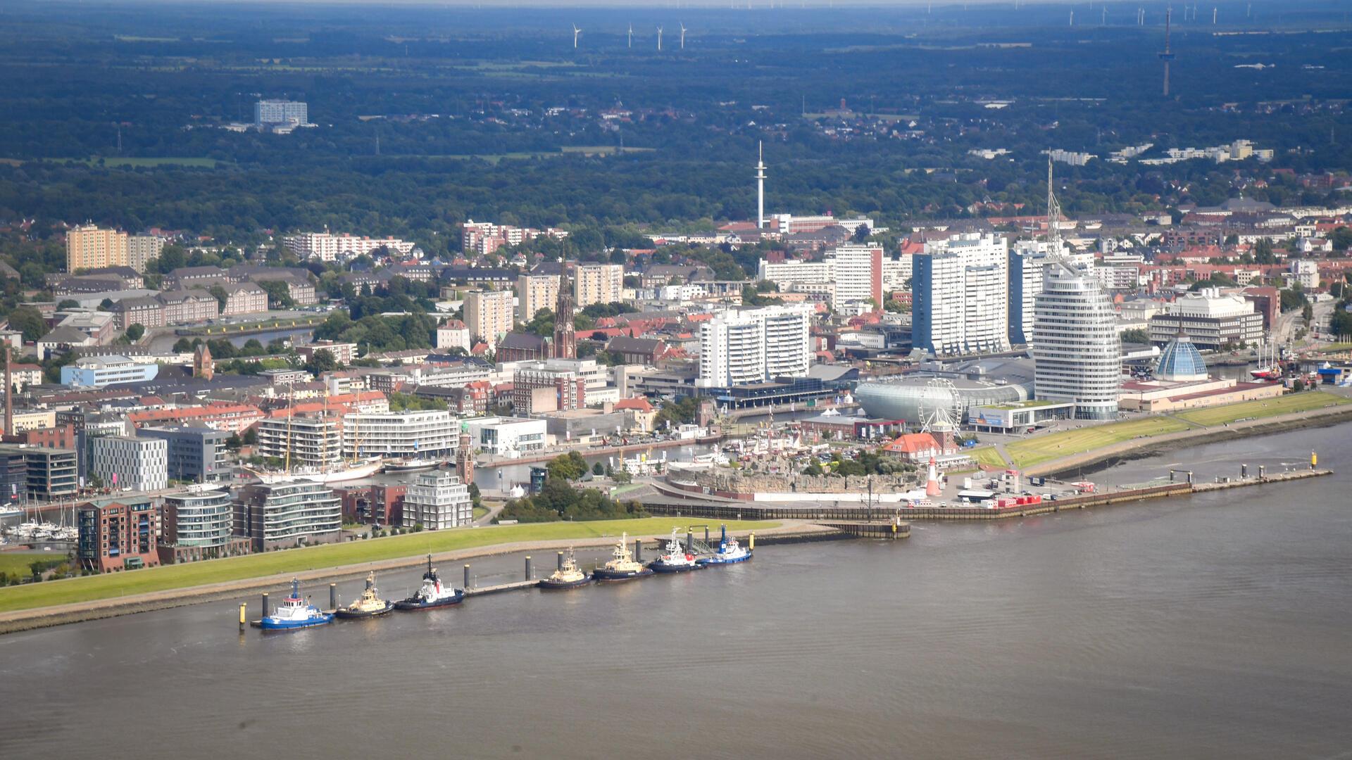 Bremerhaven von oben.