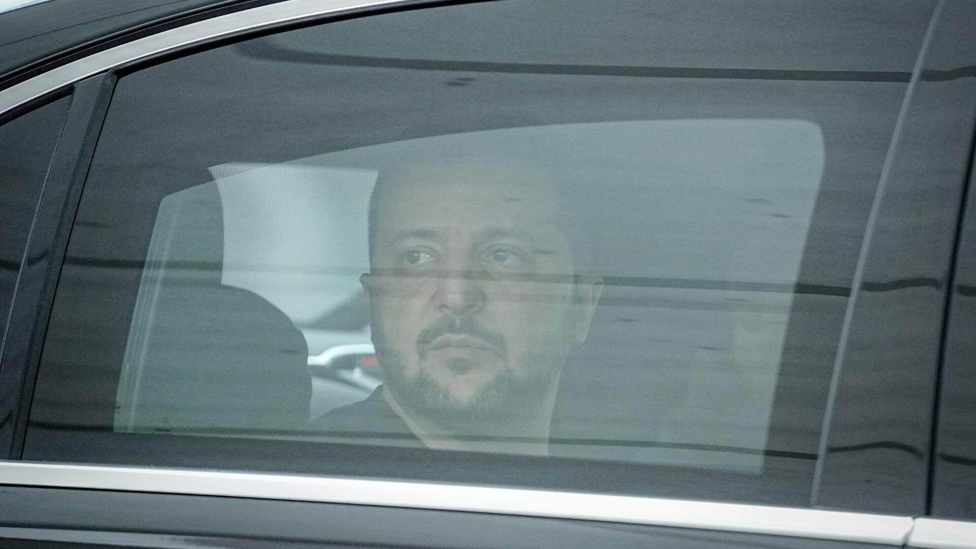 Wolodymyr Selenskyj auf dem Weg zum Bundeskanzleramt.