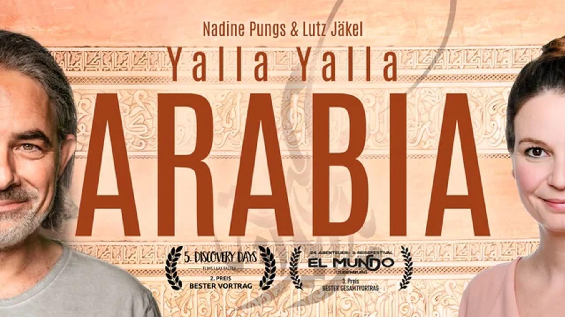 „Yalla Yalla Arabia. Vom Werden und Vergehen auf der arabischen Halbinsel“ lautet am Mittwoch, 6. November, der Titel einer Live-Reportage mit heiteren und berührenden Geschichten aus den Ländern der Arabischen Halbinsel in Beverstedt. Vortragende: Schriftstellerin Nadine Pungs und Fotojournalist Lutz Jäkel.