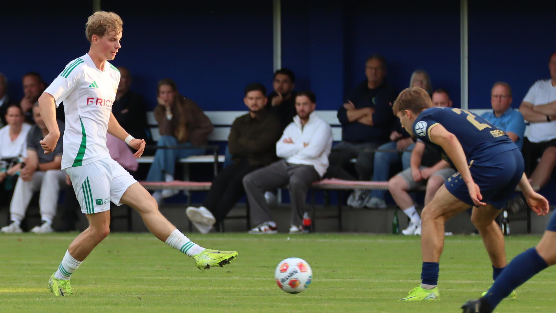 Youngster Philipp Wilkens machte als linker Verteidiger erneut eine gute Partie, schaltete sich oft in die Offensive des Teams ein.