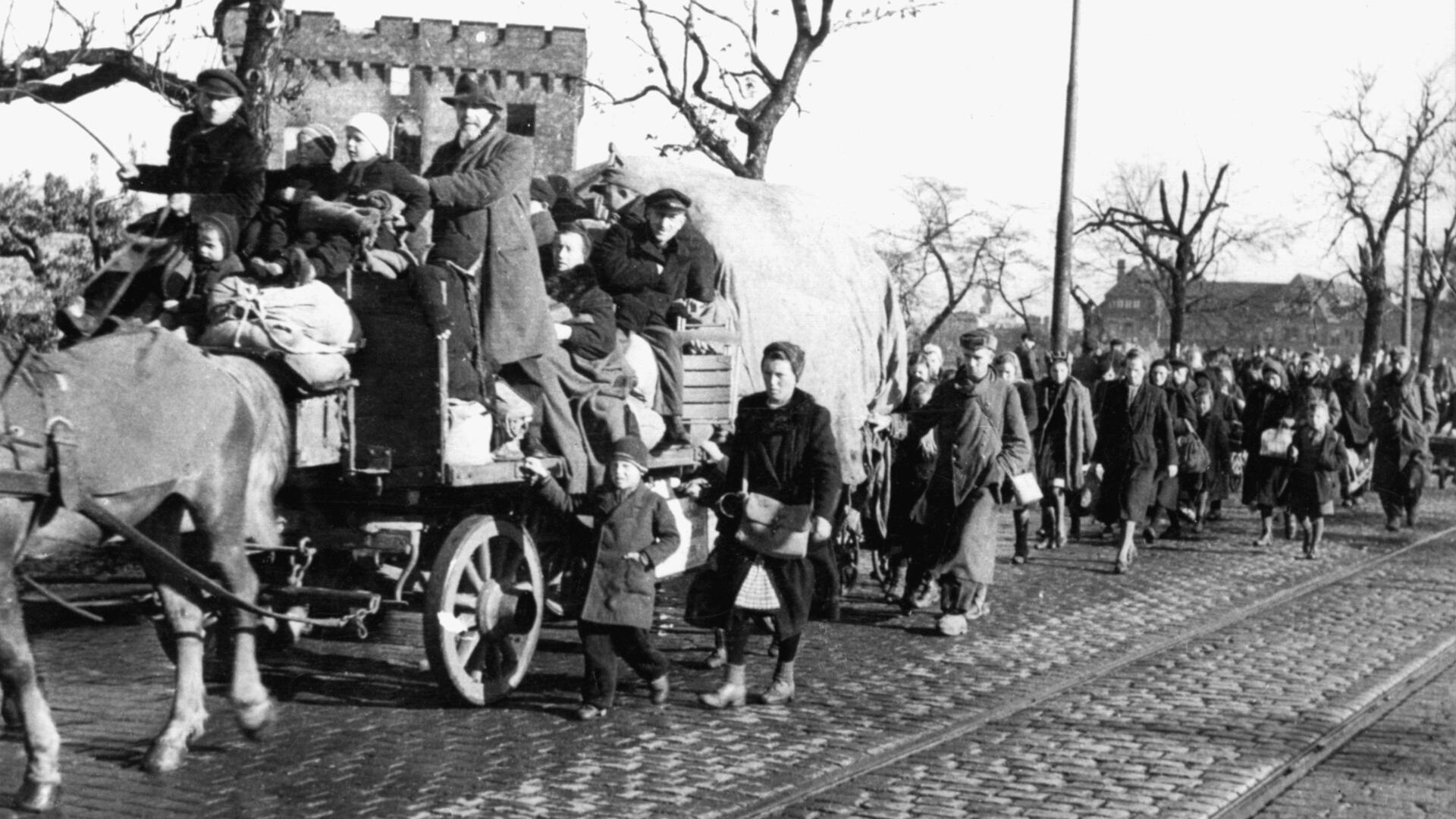 Ein Flüchtlingstreck