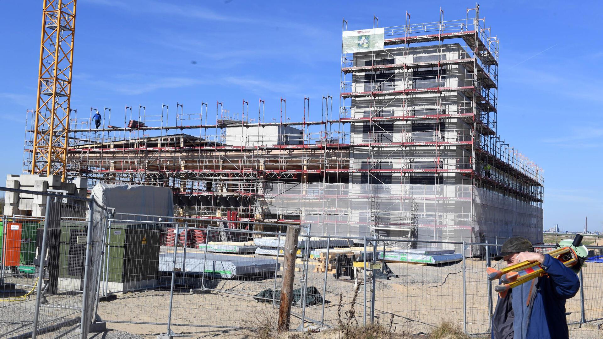 Baustelle neues Gründungszentrum Lune Delta.